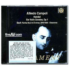 į / -6 ̿ø ҳŸ, -ĸƼŸ ; Alfredo Campoli / Violin Sonatas (Handel, Bach)