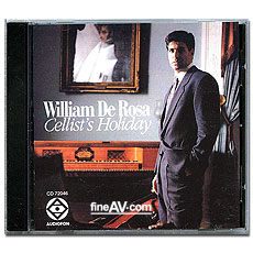 ÿƮ  ; WILLIAM DE ROSA / CELLIST`S HOLIDAY