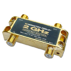 Monster 3Way 2GHz(2Ⱑ 츣) RF Splitter(ø) For TV & Satellite, TGHZ-3RF